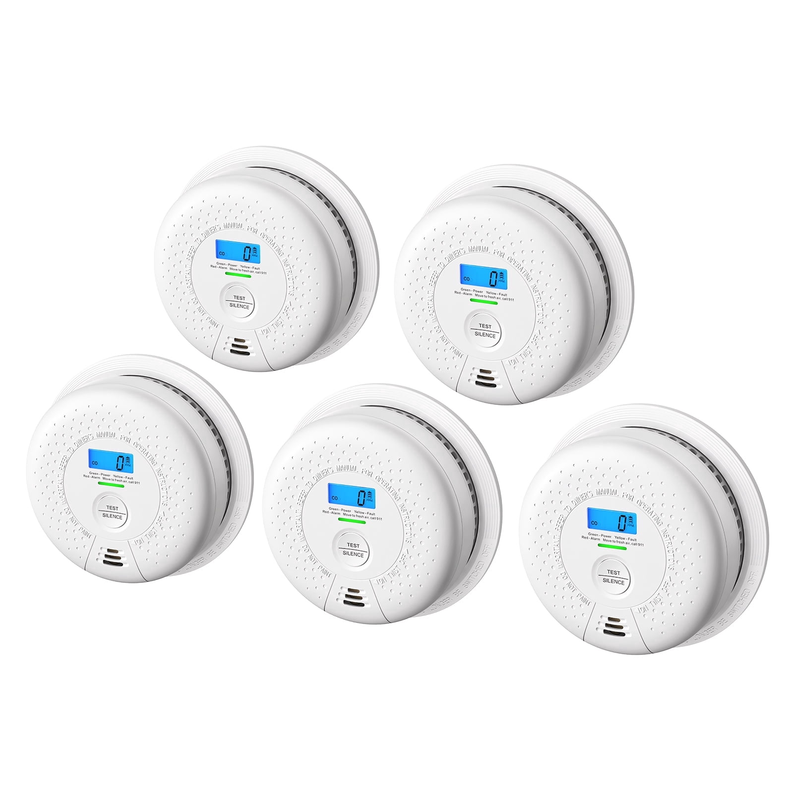 Carbon Monoxide Detector with Display — Home Safety