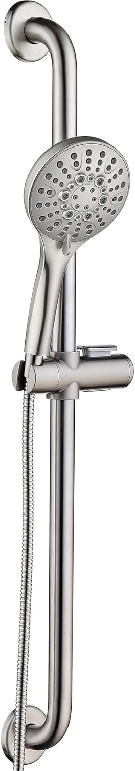 Handheld Shower on Slide Bar — Bathroom Safety