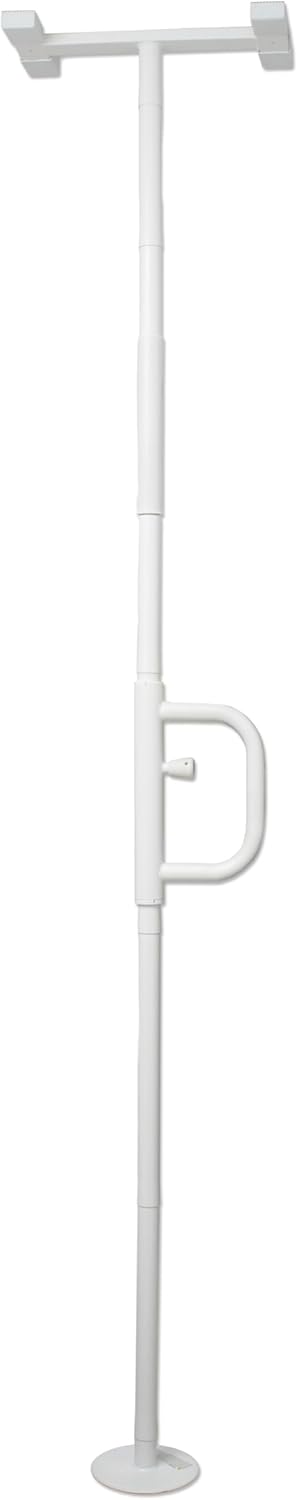 Security Pole With Curve Grab Bar — Transfers
